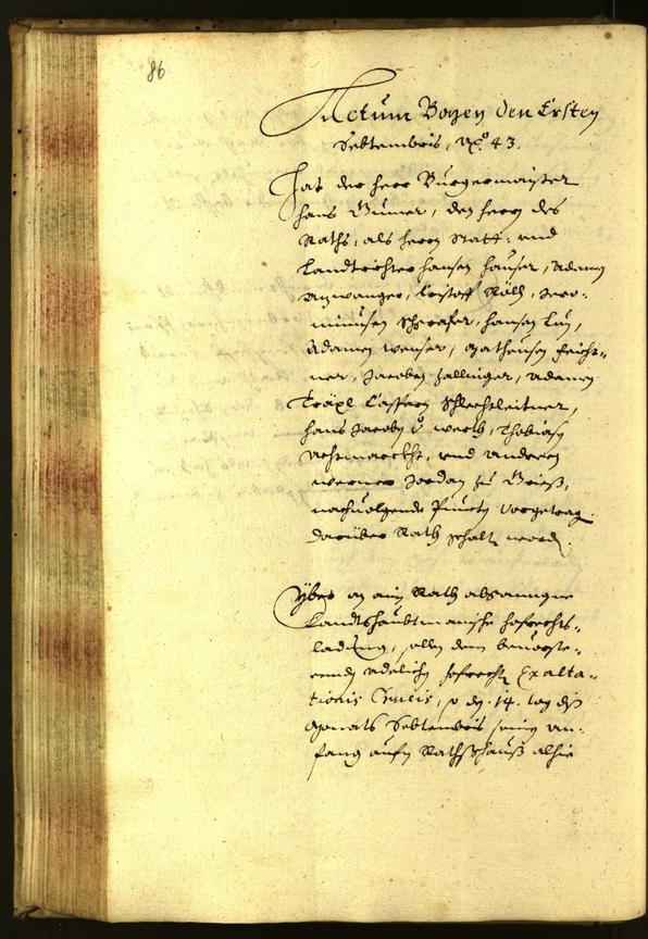 Civic Archives of Bozen-Bolzano - BOhisto Minutes of the council 1643 