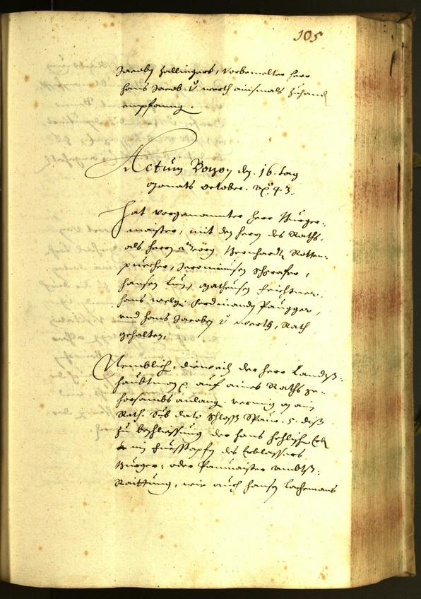 Civic Archives of Bozen-Bolzano - BOhisto Minutes of the council 1643 