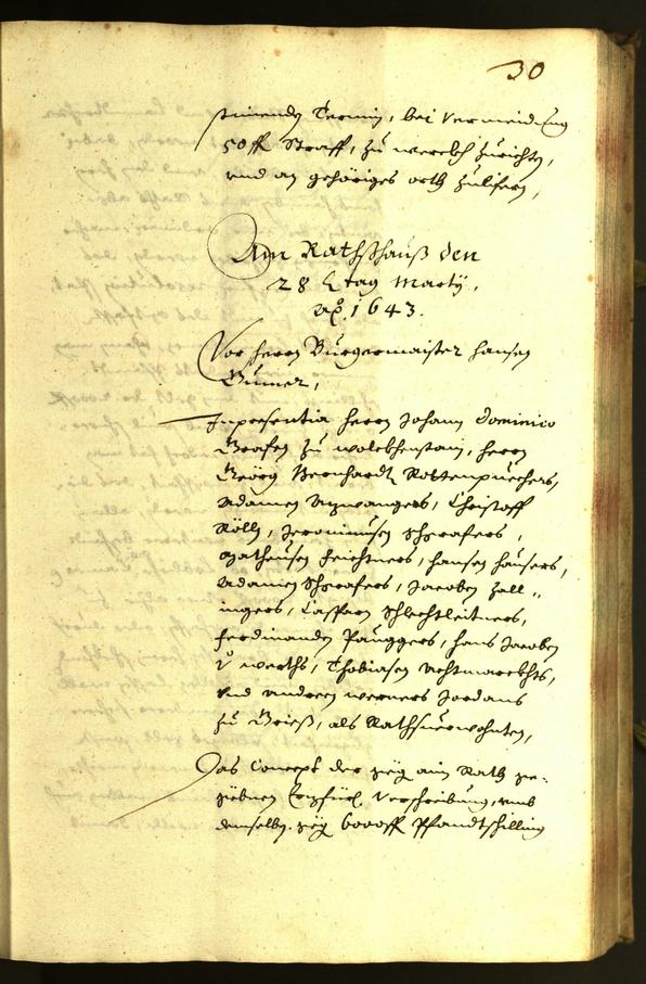 Civic Archives of Bozen-Bolzano - BOhisto Minutes of the council 1643 