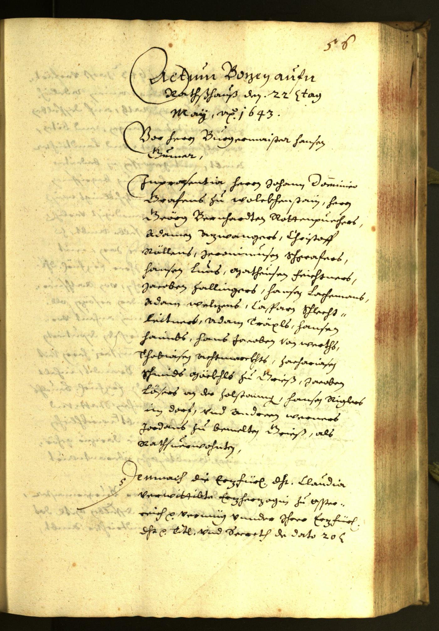 Civic Archives of Bozen-Bolzano - BOhisto Minutes of the council 1643 