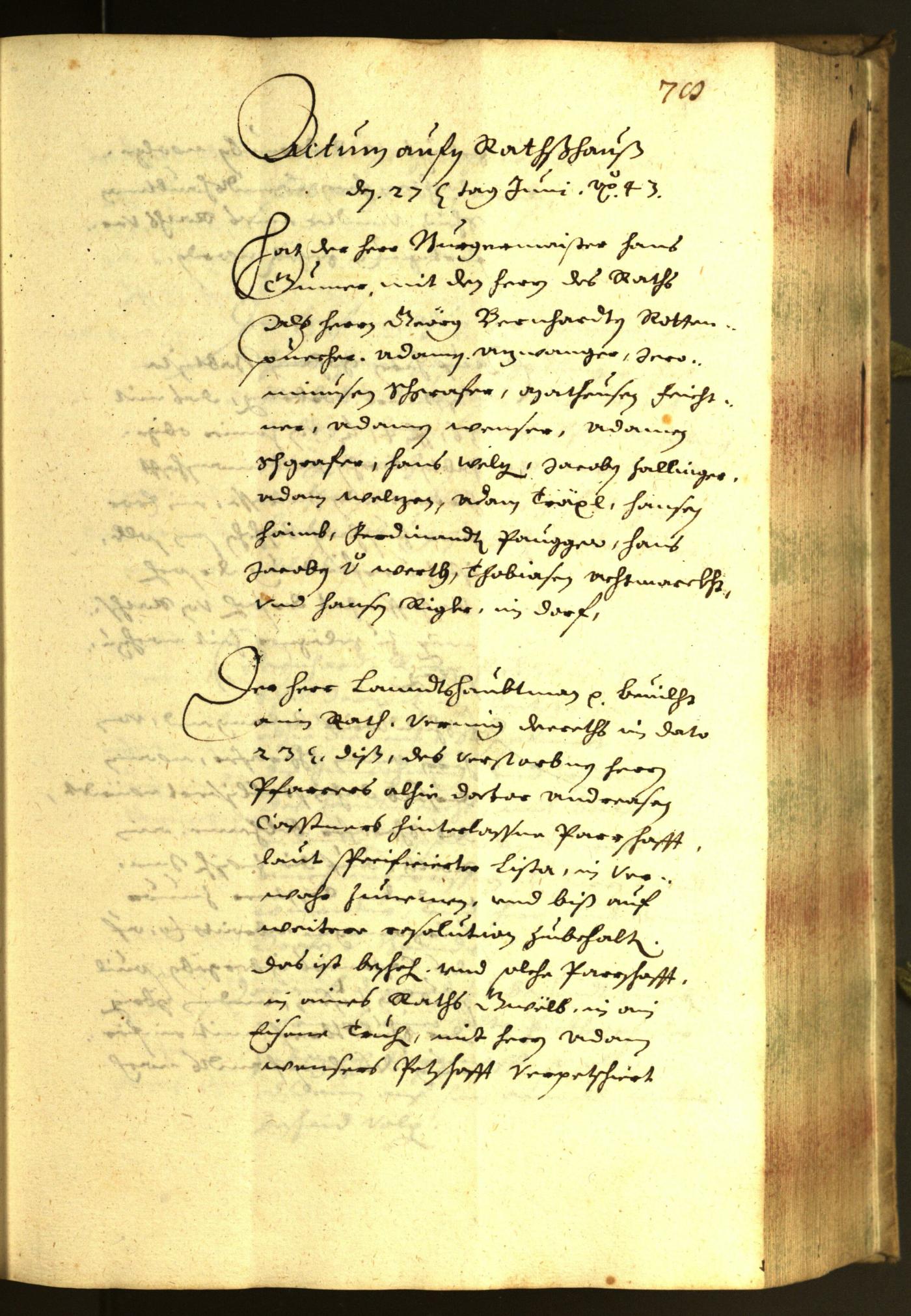 Civic Archives of Bozen-Bolzano - BOhisto Minutes of the council 1643 