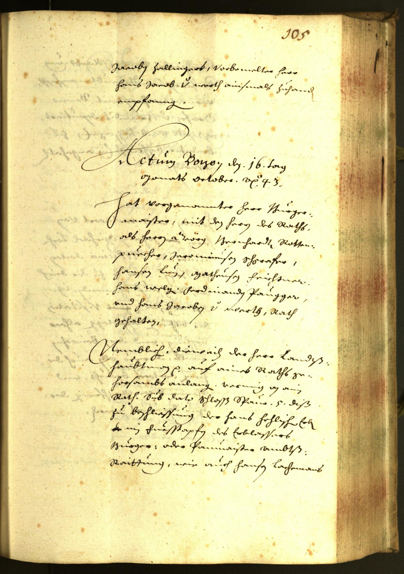 Civic Archives of Bozen-Bolzano - BOhisto Minutes of the council 1643 