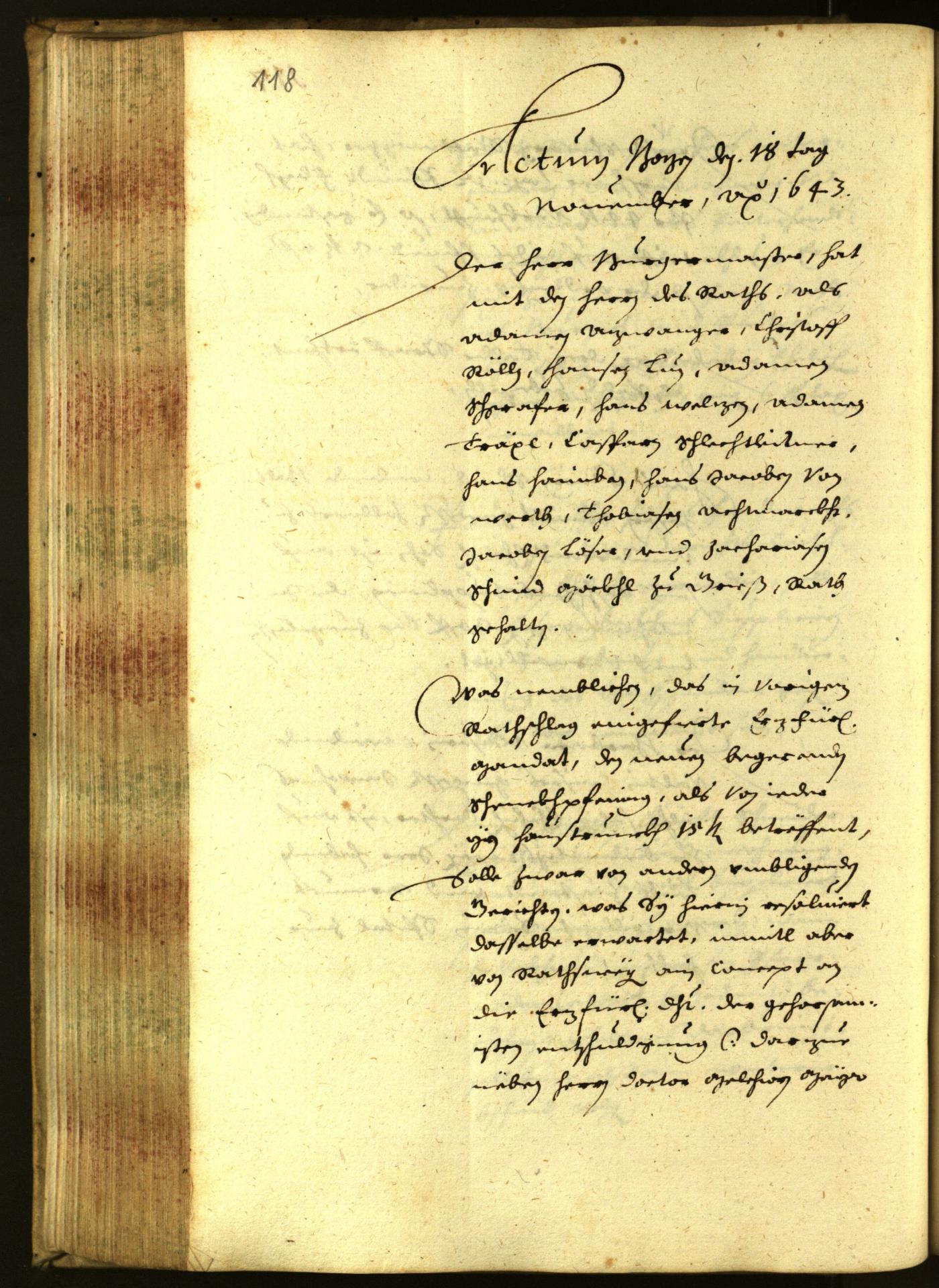 Archivio Storico della Città di Bolzano - BOhisto protocollo consiliare 1643 