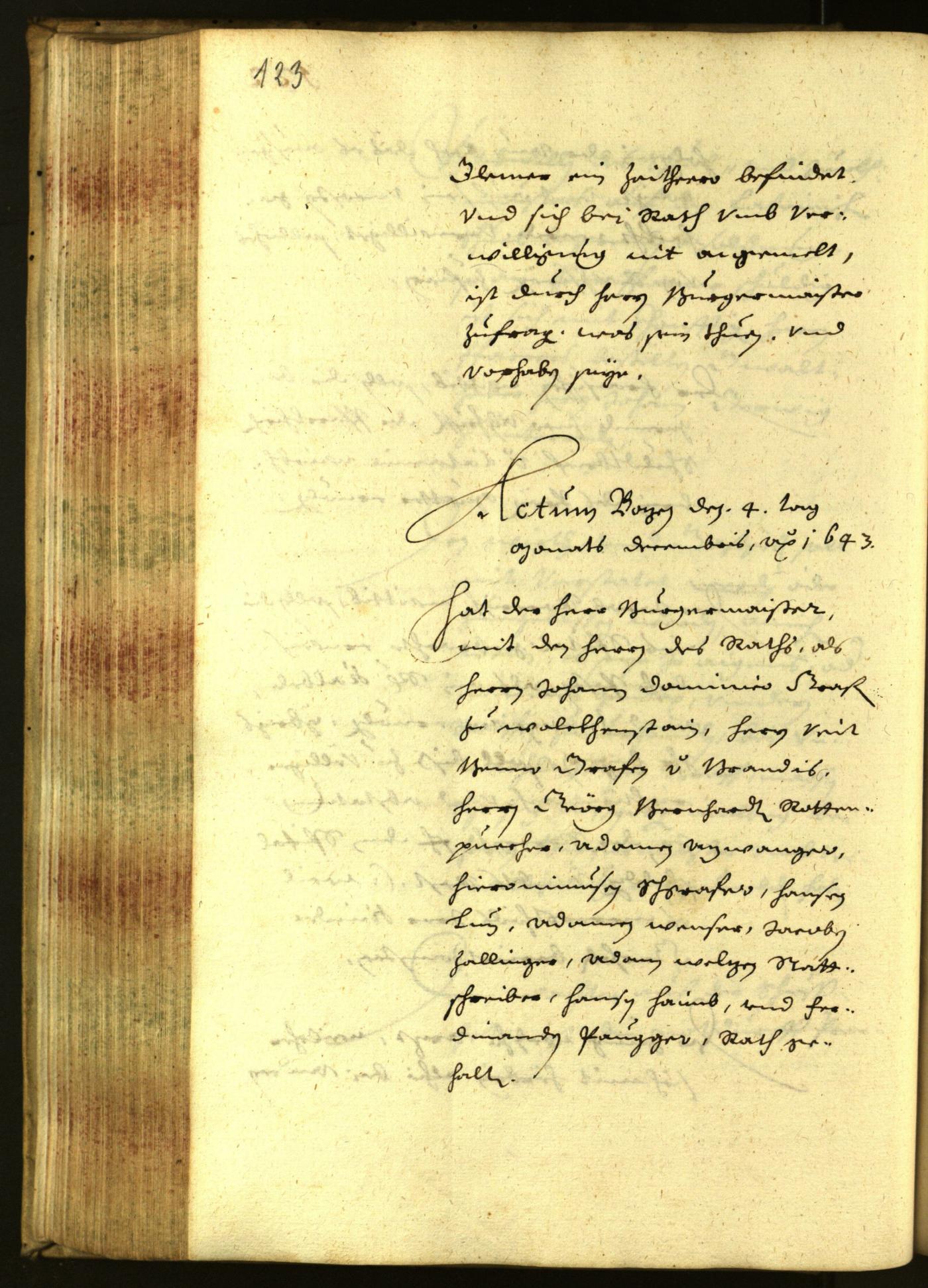 Civic Archives of Bozen-Bolzano - BOhisto Minutes of the council 1643 