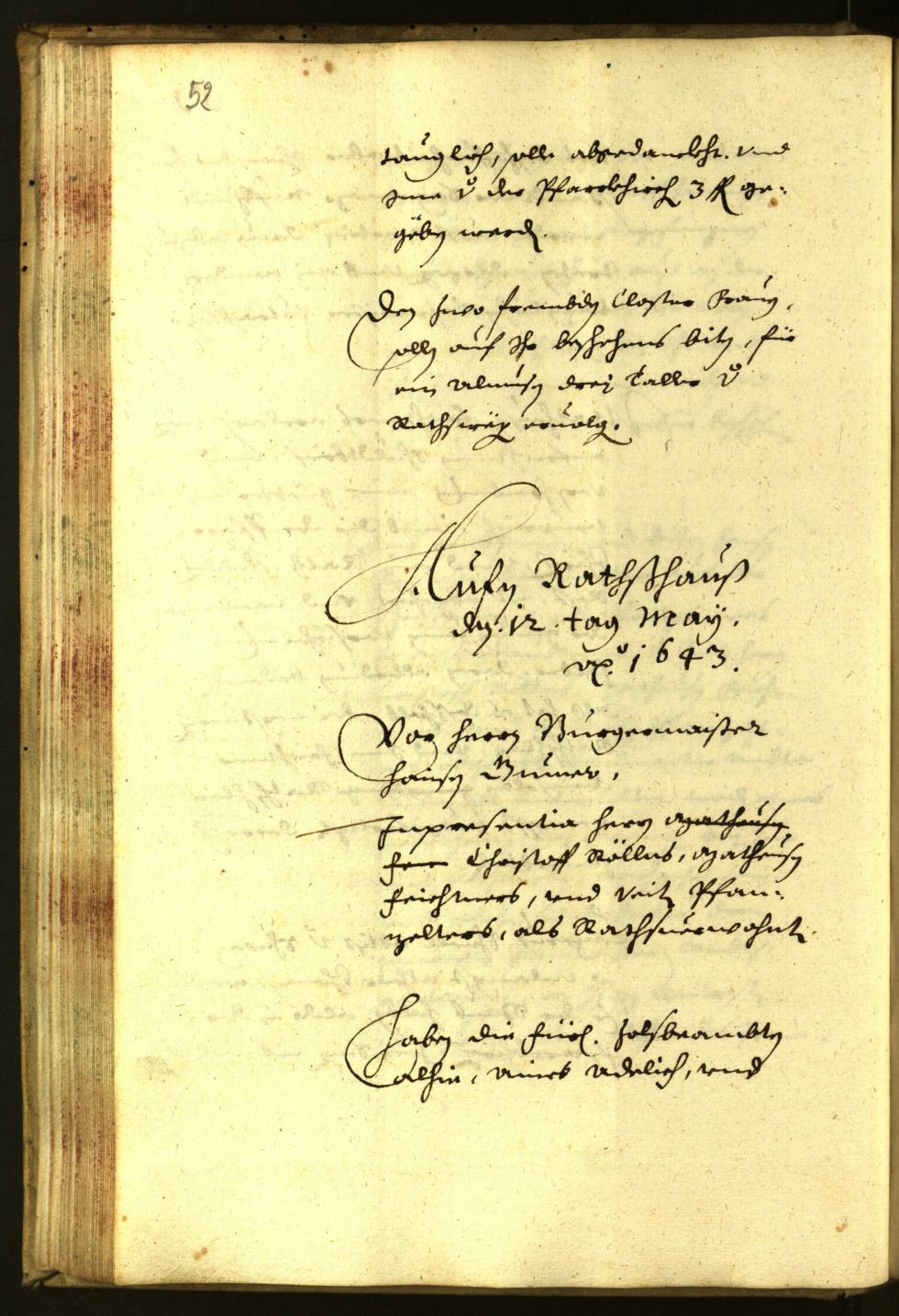 Civic Archives of Bozen-Bolzano - BOhisto Minutes of the council 1643 