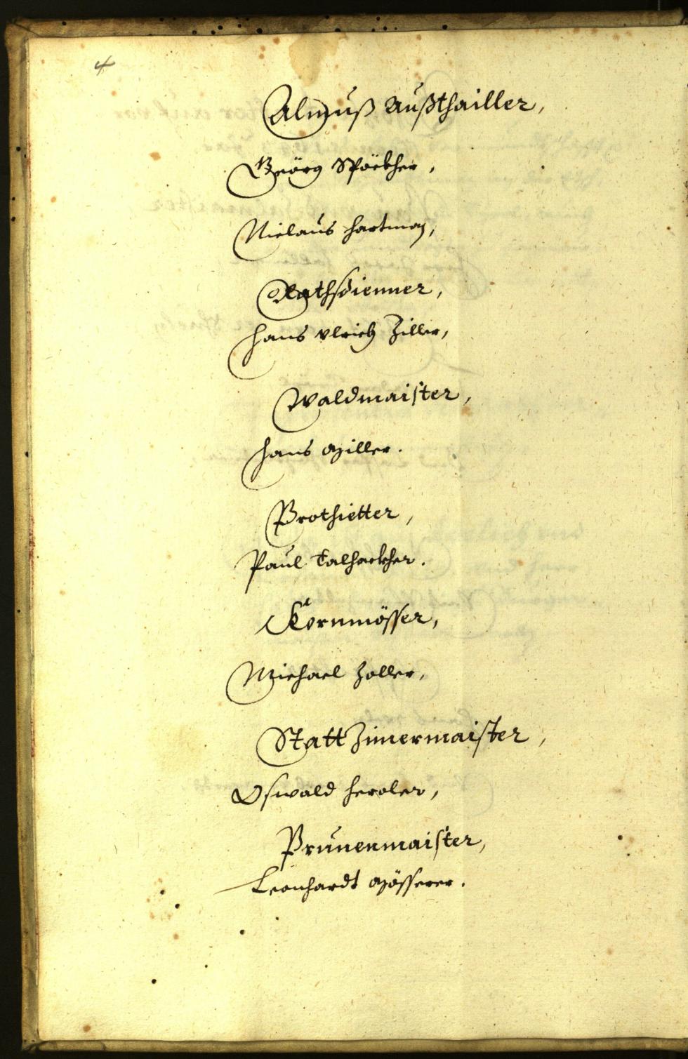 Stadtarchiv Bozen - BOhisto Ratsprotokoll 1643 