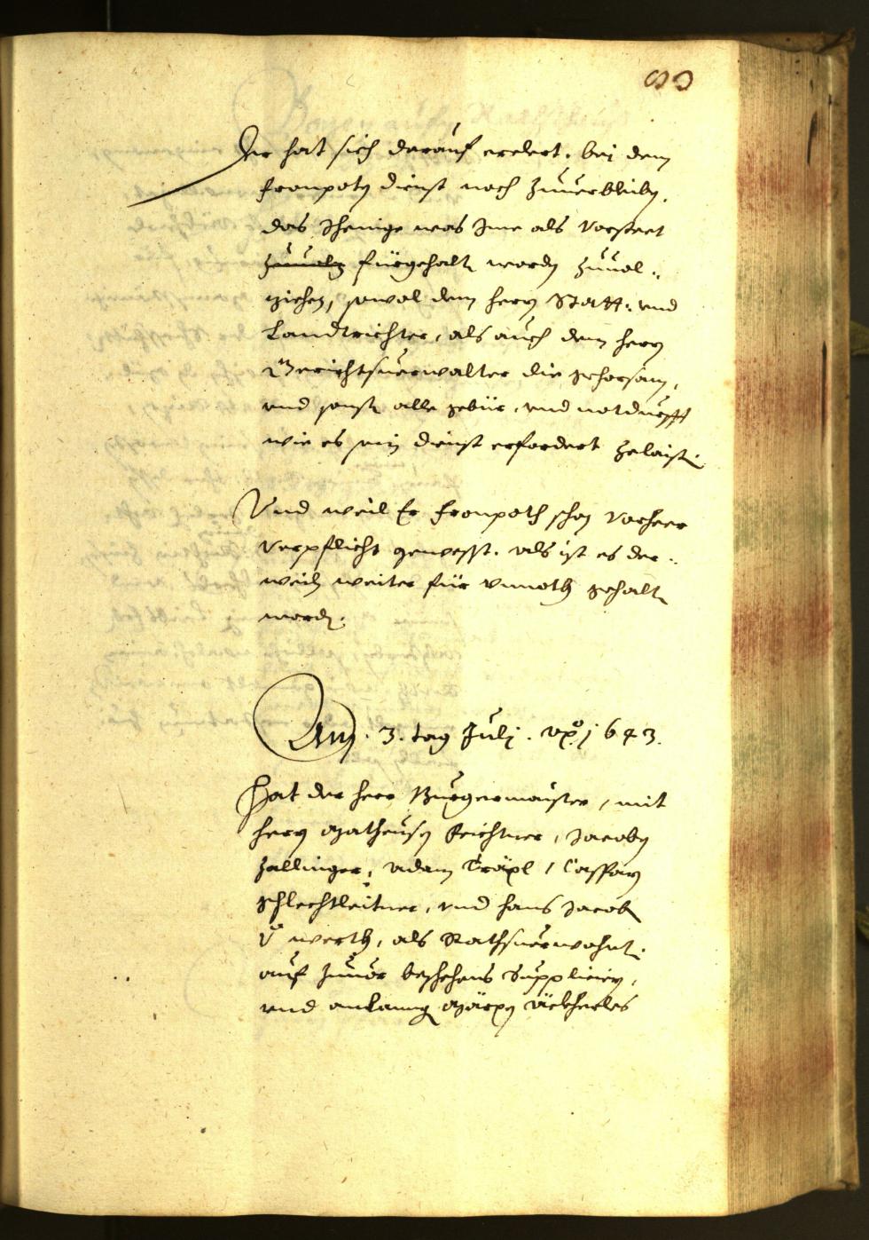 Civic Archives of Bozen-Bolzano - BOhisto Minutes of the council 1643 