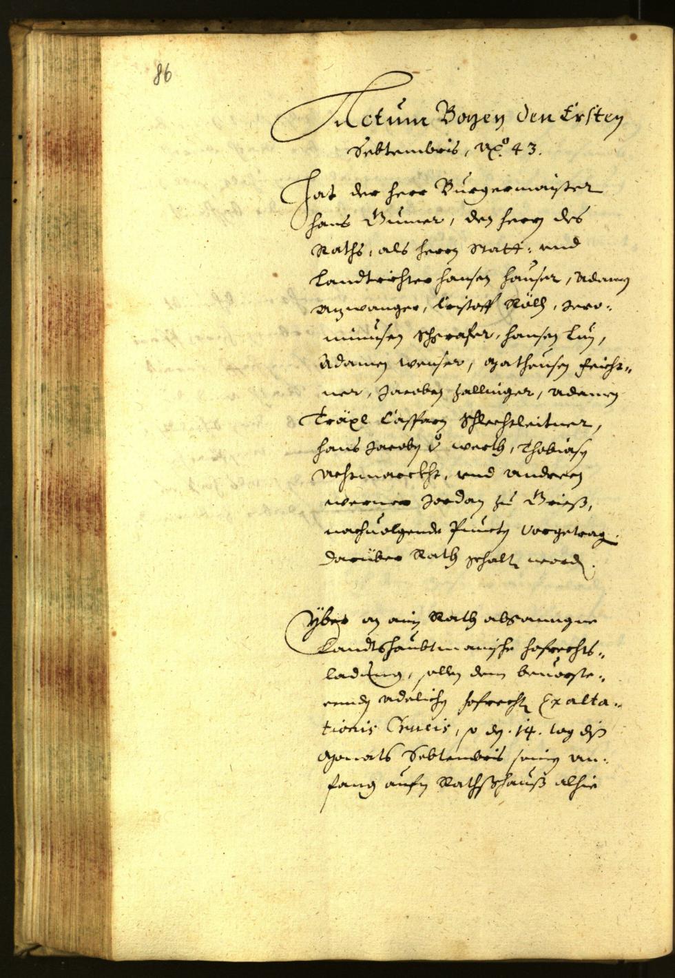 Civic Archives of Bozen-Bolzano - BOhisto Minutes of the council 1643 