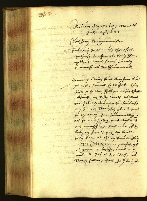 Civic Archives of Bozen-Bolzano - BOhisto Minutes of the council 1644 