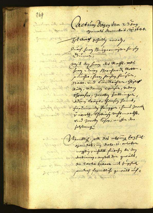 Civic Archives of Bozen-Bolzano - BOhisto Minutes of the council 1644 