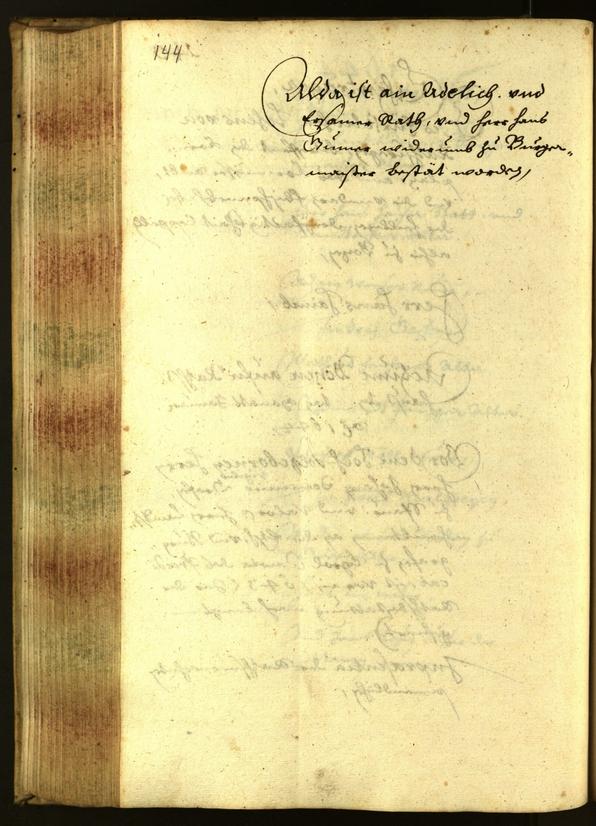 Civic Archives of Bozen-Bolzano - BOhisto Minutes of the council 1644 