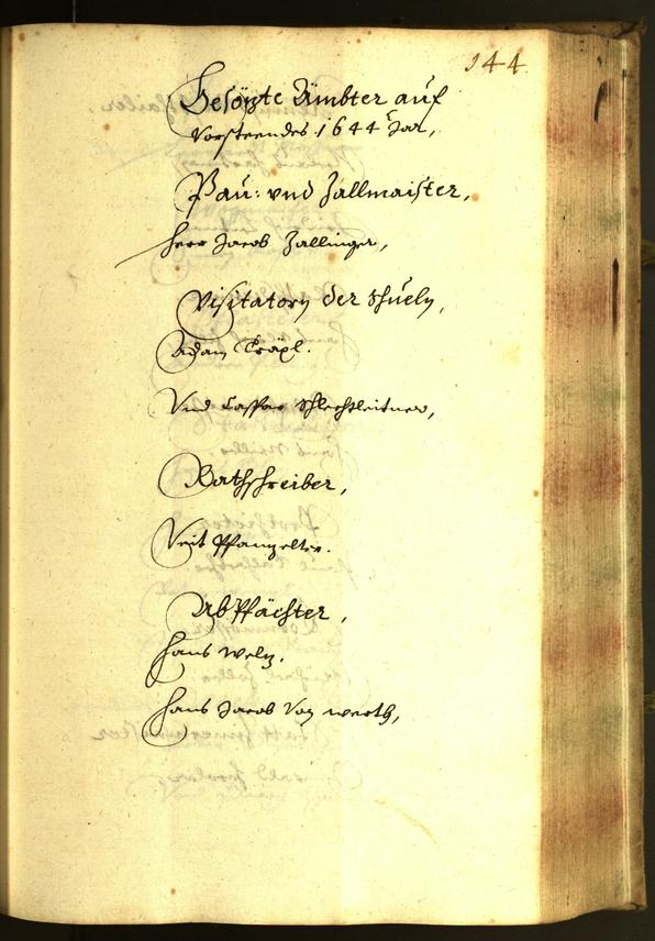 Civic Archives of Bozen-Bolzano - BOhisto Minutes of the council 1644 