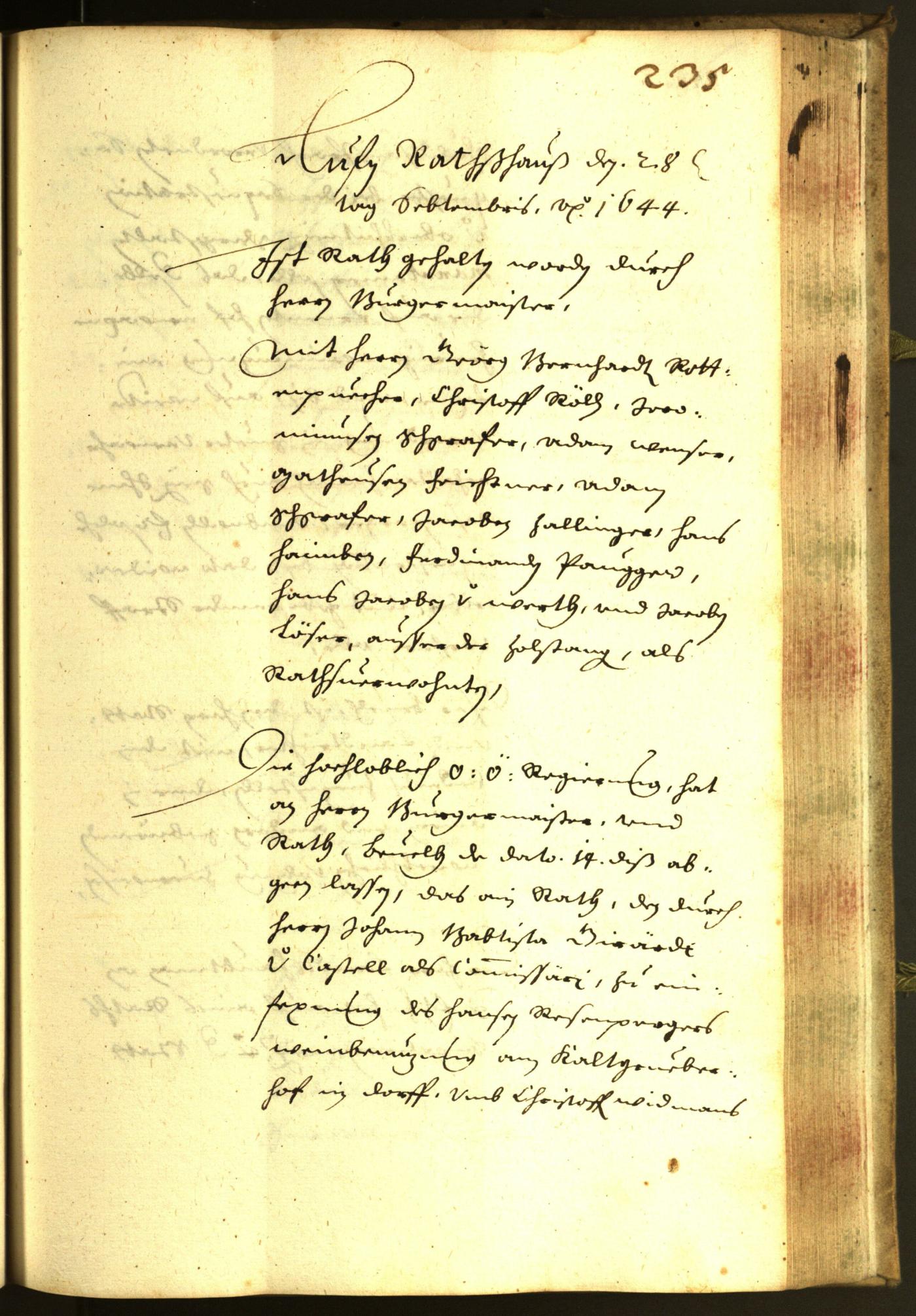 Civic Archives of Bozen-Bolzano - BOhisto Minutes of the council 1644 