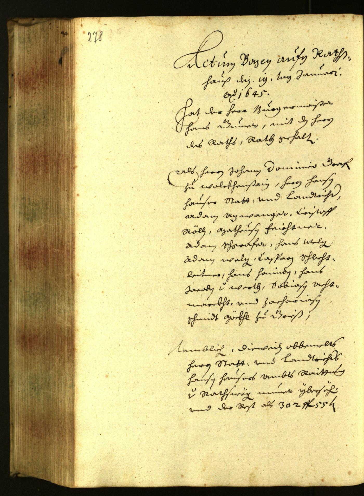 Civic Archives of Bozen-Bolzano - BOhisto Minutes of the council 1644 