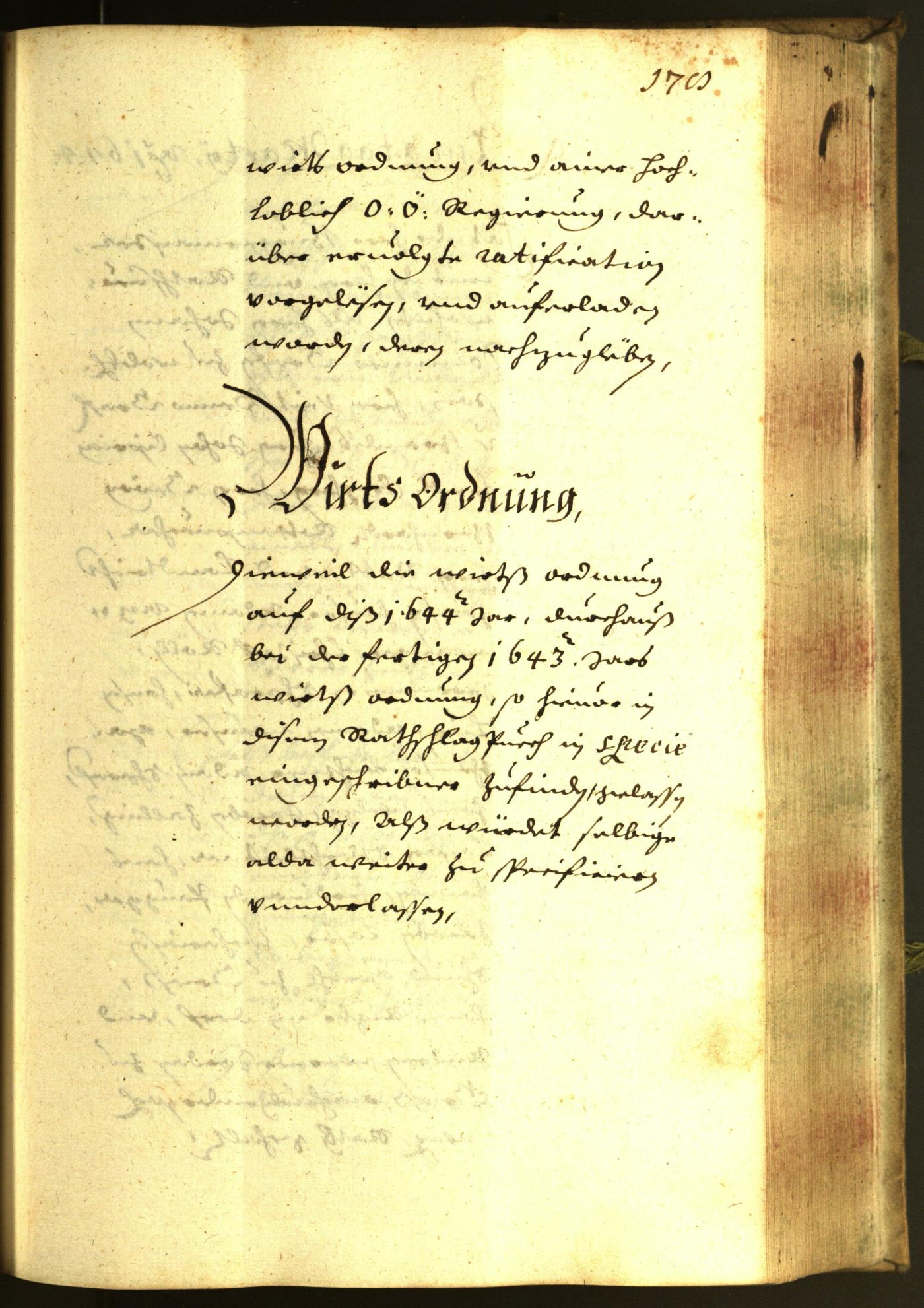 Stadtarchiv Bozen - BOhisto Ratsprotokoll 1644 