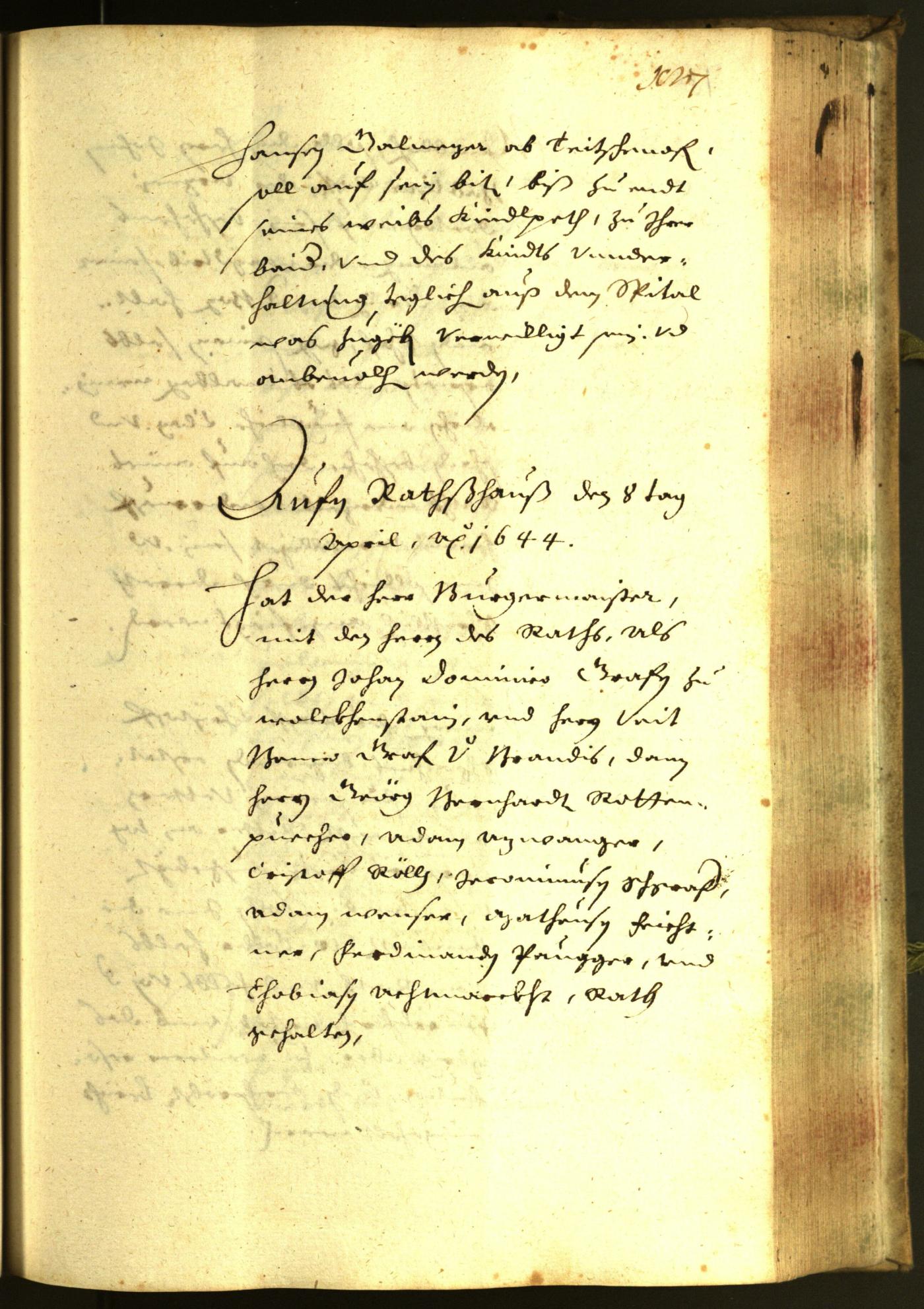 Civic Archives of Bozen-Bolzano - BOhisto Minutes of the council 1644 