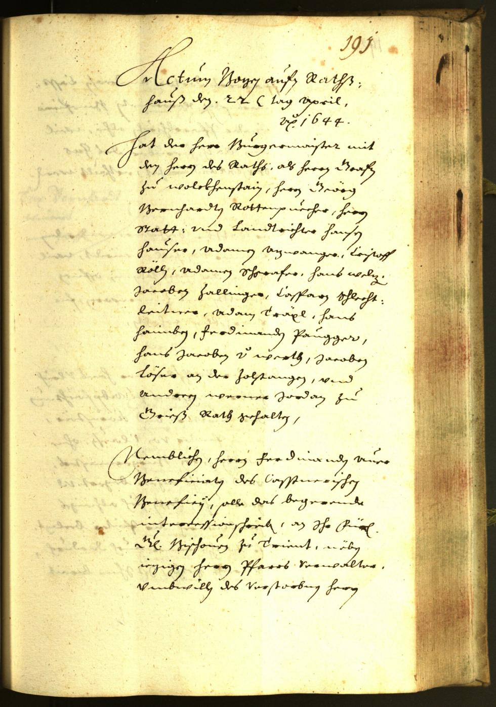 Civic Archives of Bozen-Bolzano - BOhisto Minutes of the council 1644 