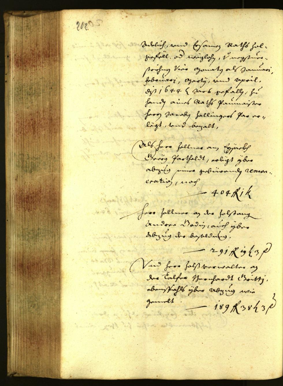 Stadtarchiv Bozen - BOhisto Ratsprotokoll 1644 