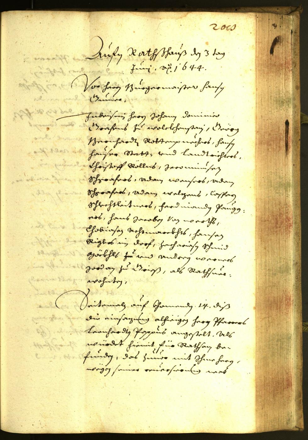 Civic Archives of Bozen-Bolzano - BOhisto Minutes of the council 1644 