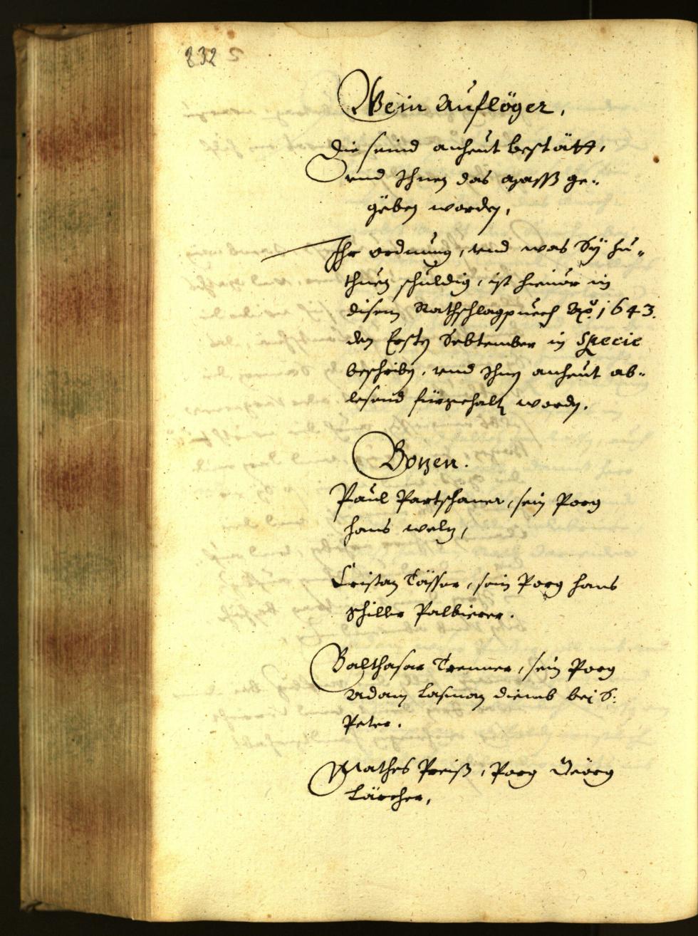 Civic Archives of Bozen-Bolzano - BOhisto Minutes of the council 1644 