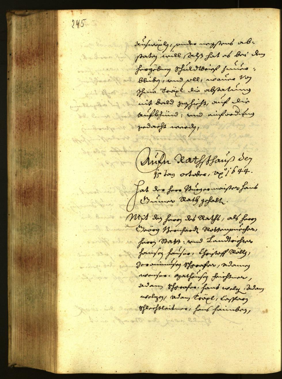 Civic Archives of Bozen-Bolzano - BOhisto Minutes of the council 1644 