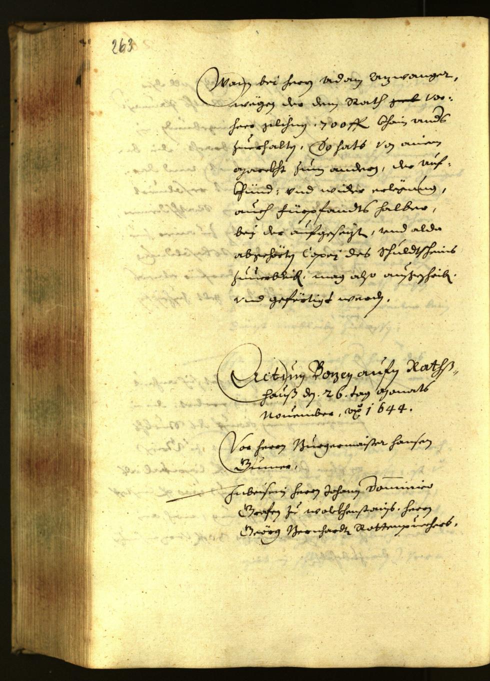 Civic Archives of Bozen-Bolzano - BOhisto Minutes of the council 1644 