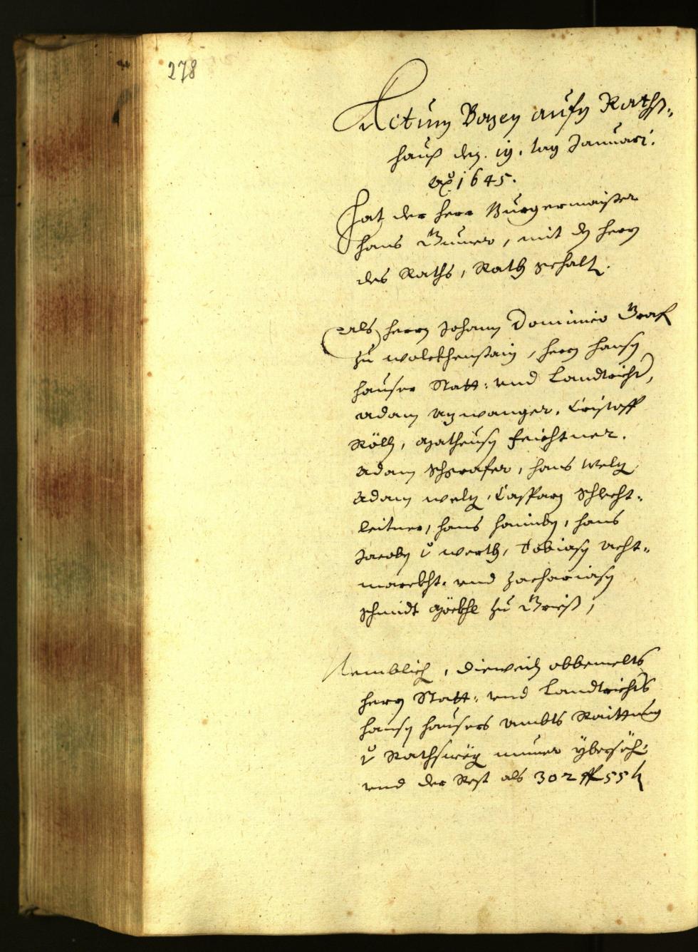 Civic Archives of Bozen-Bolzano - BOhisto Minutes of the council 1644 