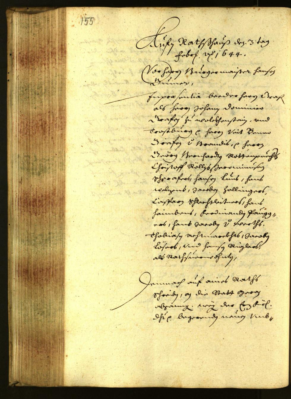 Civic Archives of Bozen-Bolzano - BOhisto Minutes of the council 1644 