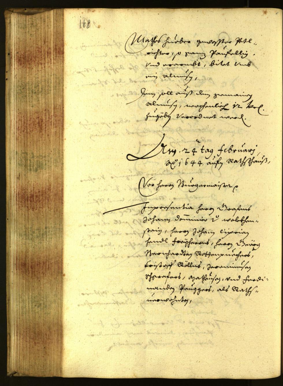 Civic Archives of Bozen-Bolzano - BOhisto Minutes of the council 1644 