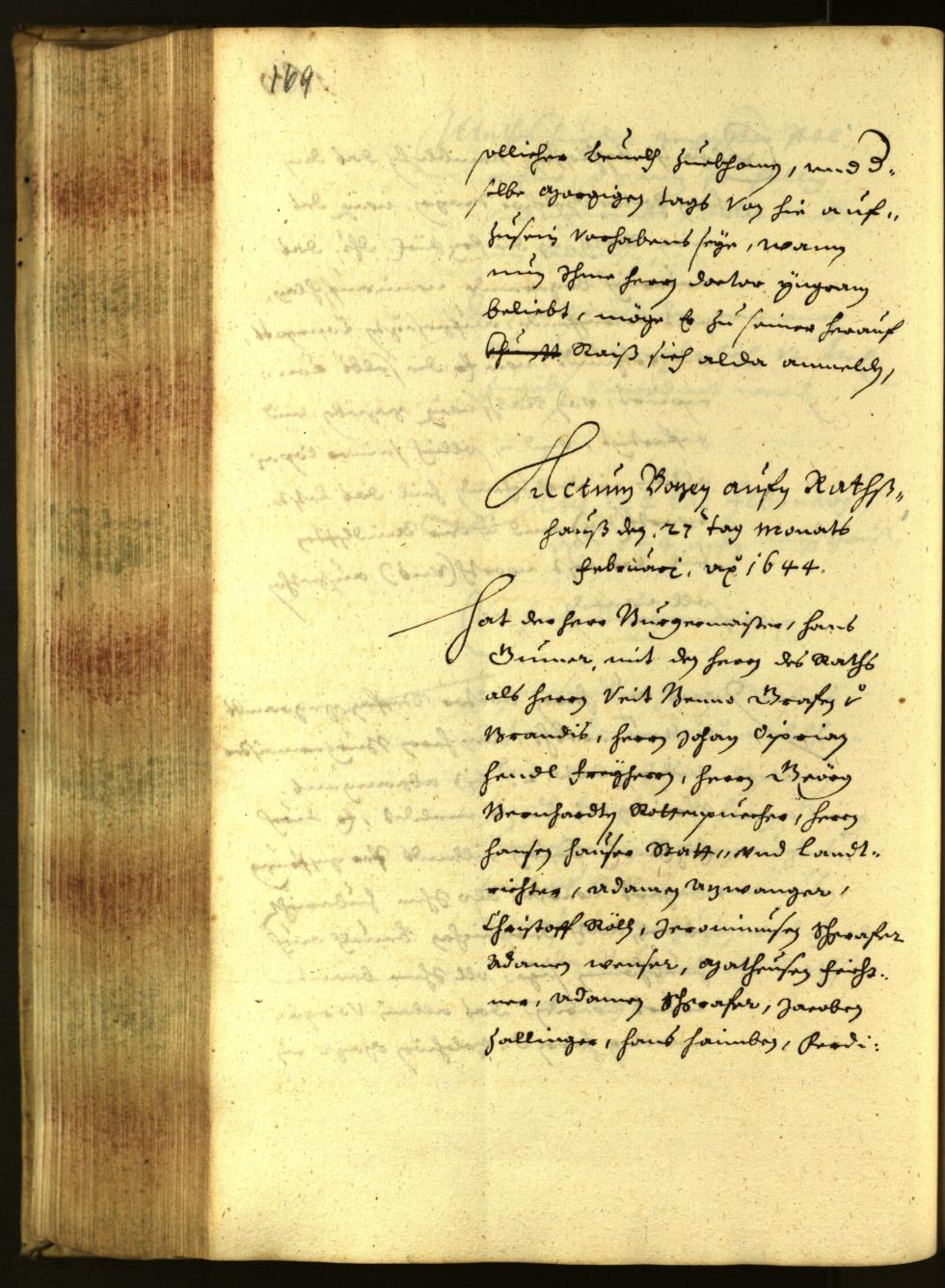 Civic Archives of Bozen-Bolzano - BOhisto Minutes of the council 1644 