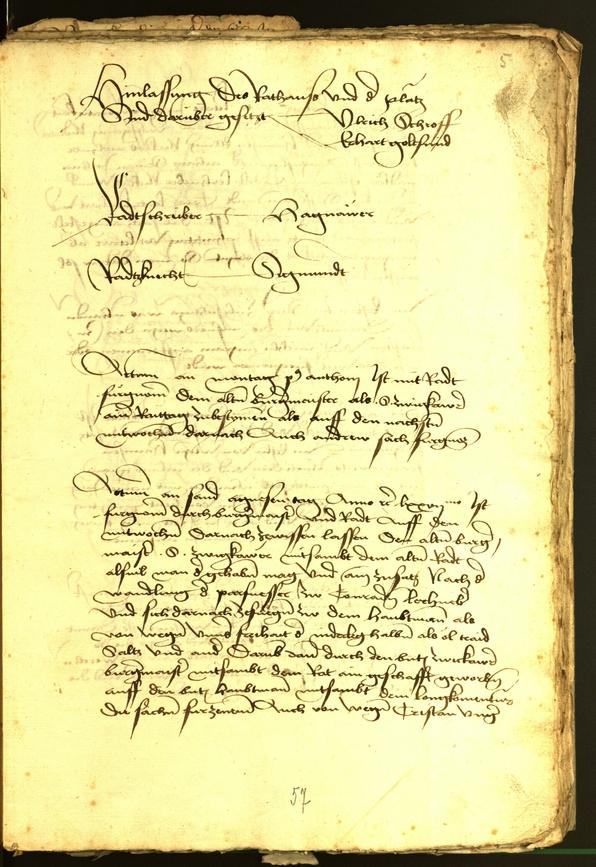 Archivio Storico della Città di Bolzano - BOhisto protocollo consiliare 1477 