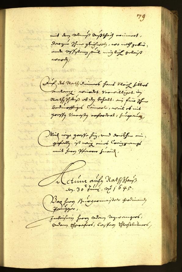 Civic Archives of Bozen-Bolzano - BOhisto Minutes of the council 1645 