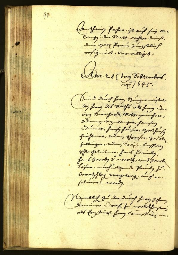 Civic Archives of Bozen-Bolzano - BOhisto Minutes of the council 1645 