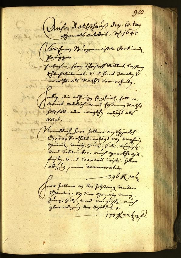 Civic Archives of Bozen-Bolzano - BOhisto Minutes of the council 1645 