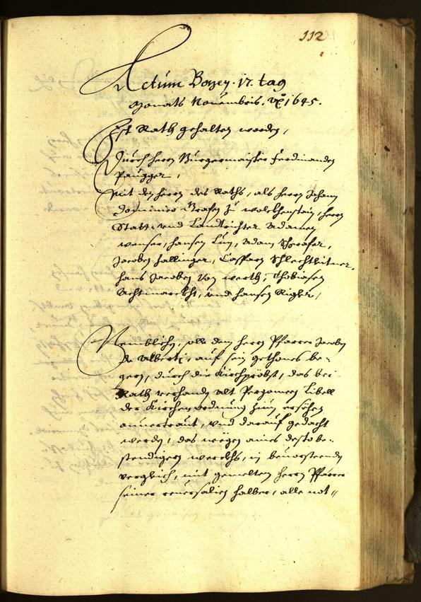 Civic Archives of Bozen-Bolzano - BOhisto Minutes of the council 1645 