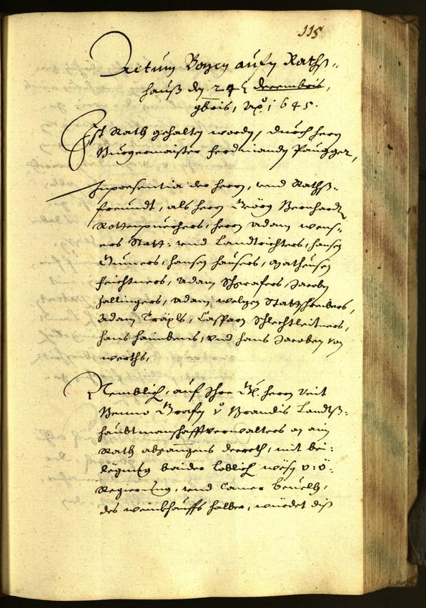 Civic Archives of Bozen-Bolzano - BOhisto Minutes of the council 1645 