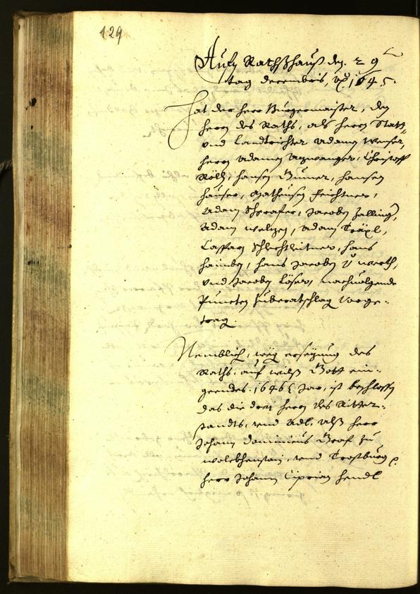 Civic Archives of Bozen-Bolzano - BOhisto Minutes of the council 1645 