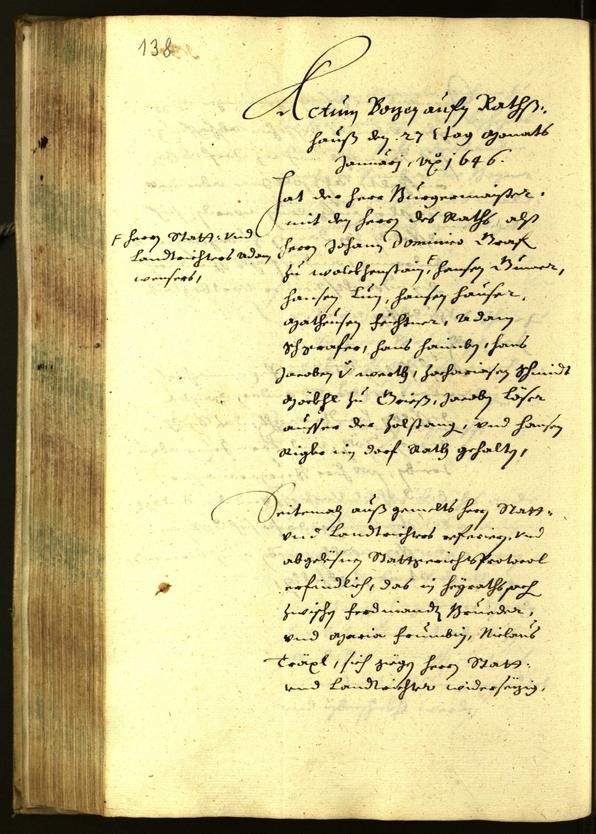 Civic Archives of Bozen-Bolzano - BOhisto Minutes of the council 1645 