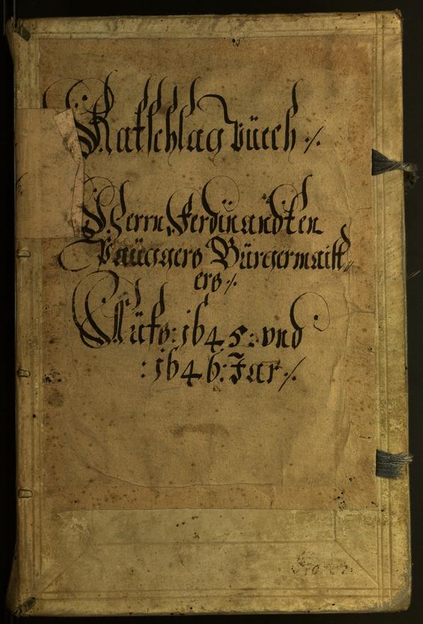 Civic Archives of Bozen-Bolzano - BOhisto Minutes of the council 1645 