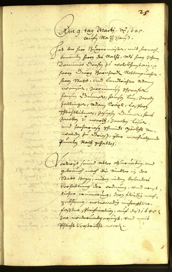 Civic Archives of Bozen-Bolzano - BOhisto Minutes of the council 1645 