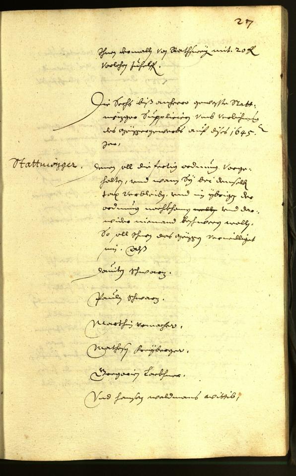 Civic Archives of Bozen-Bolzano - BOhisto Minutes of the council 1645 