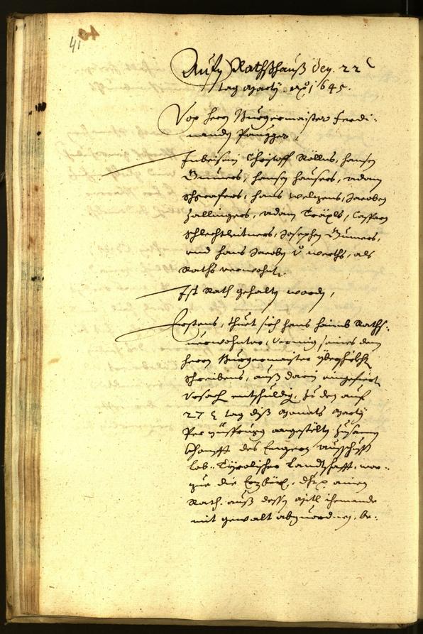 Civic Archives of Bozen-Bolzano - BOhisto Minutes of the council 1645 