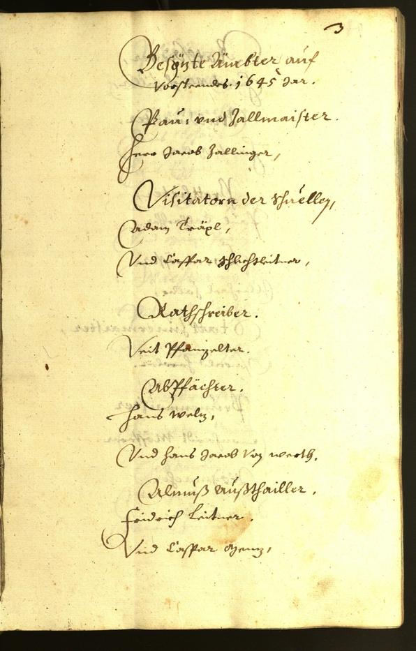 Archivio Storico della Città di Bolzano - BOhisto protocollo consiliare 1645 