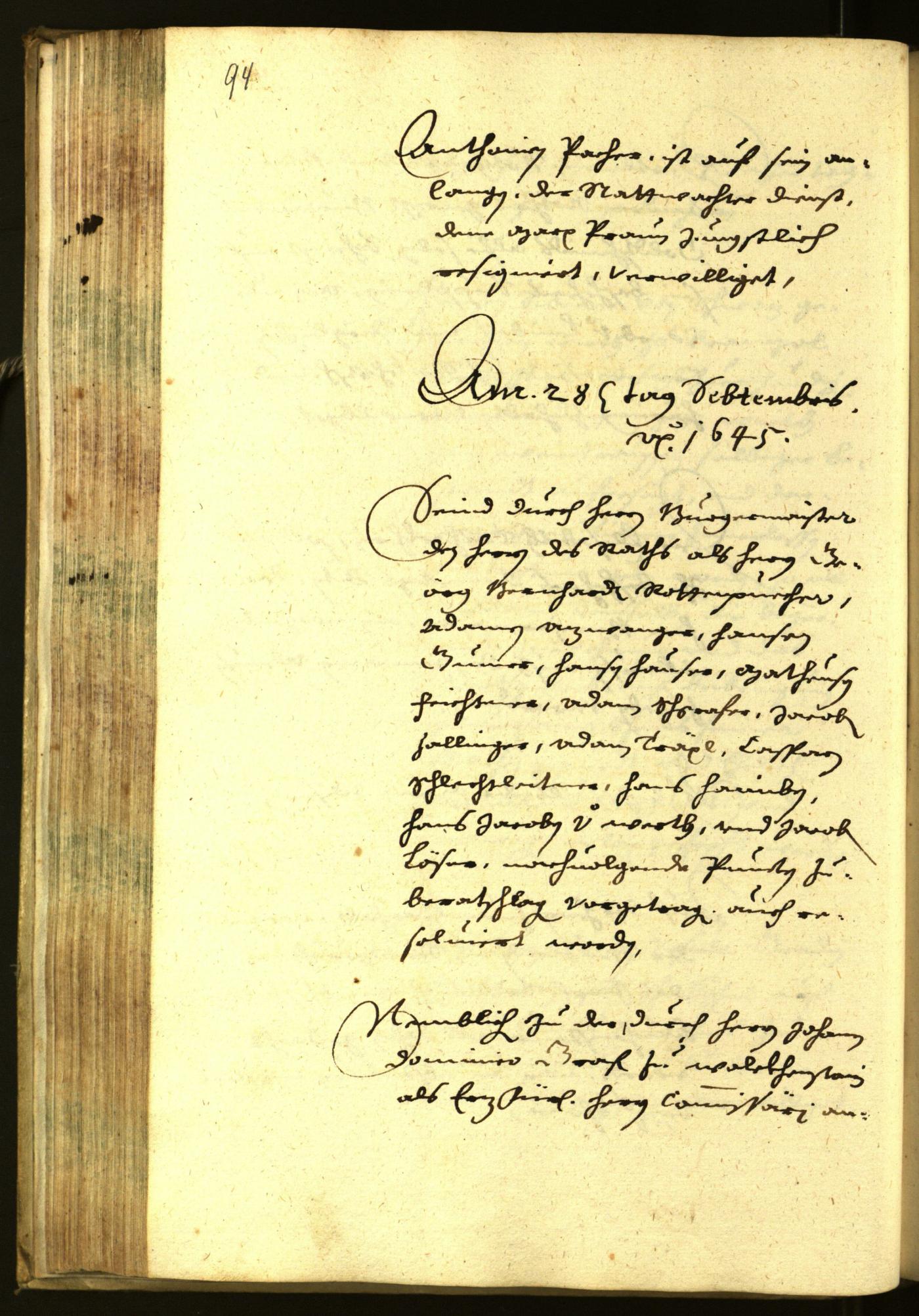 Civic Archives of Bozen-Bolzano - BOhisto Minutes of the council 1645 