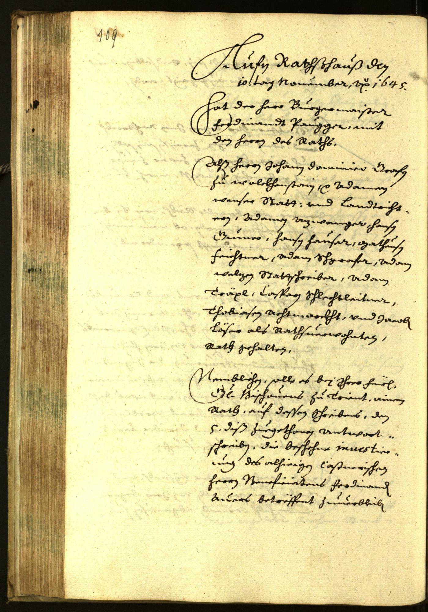 Civic Archives of Bozen-Bolzano - BOhisto Minutes of the council 1645 