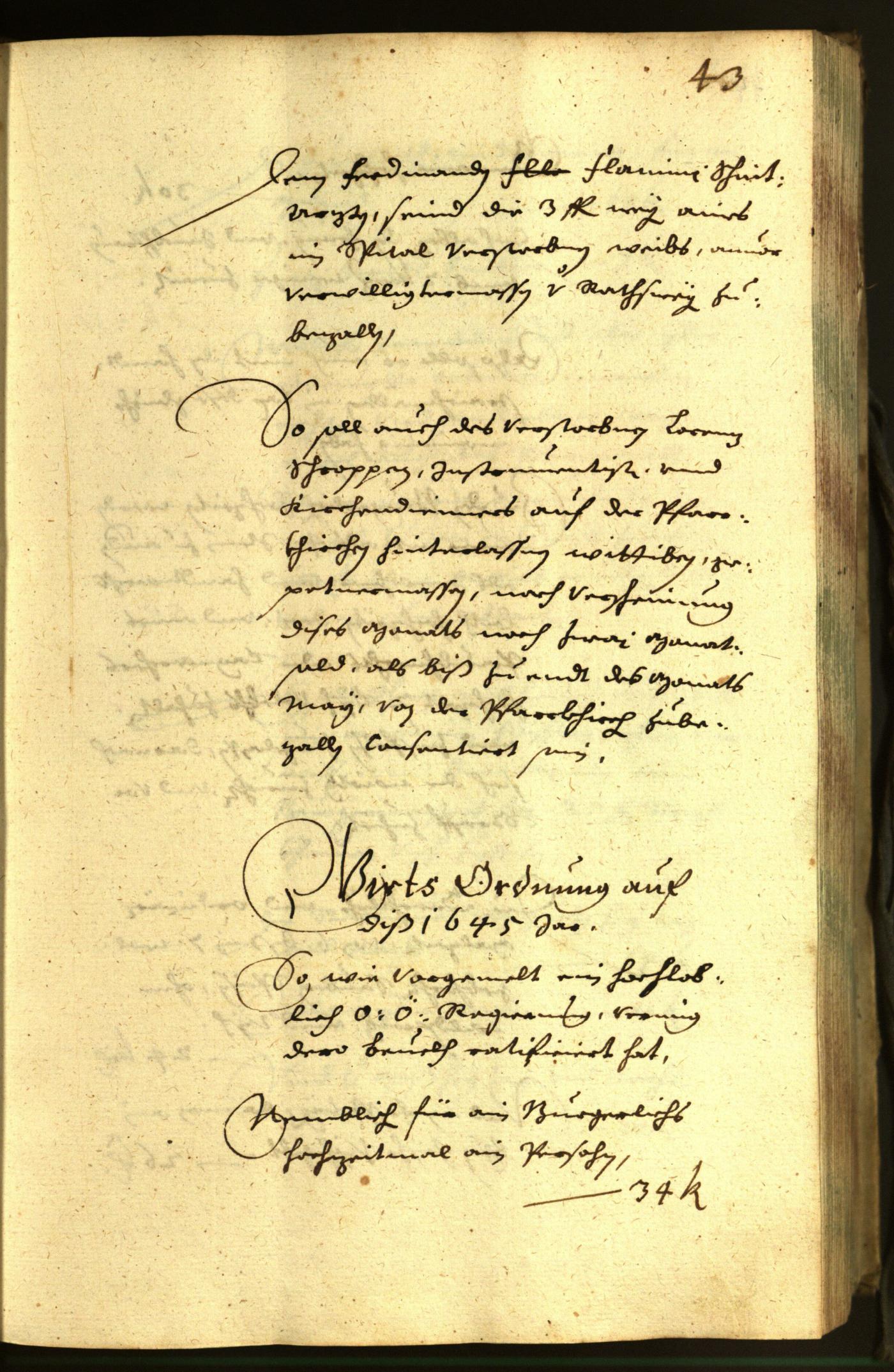 Stadtarchiv Bozen - BOhisto Ratsprotokoll 1645 