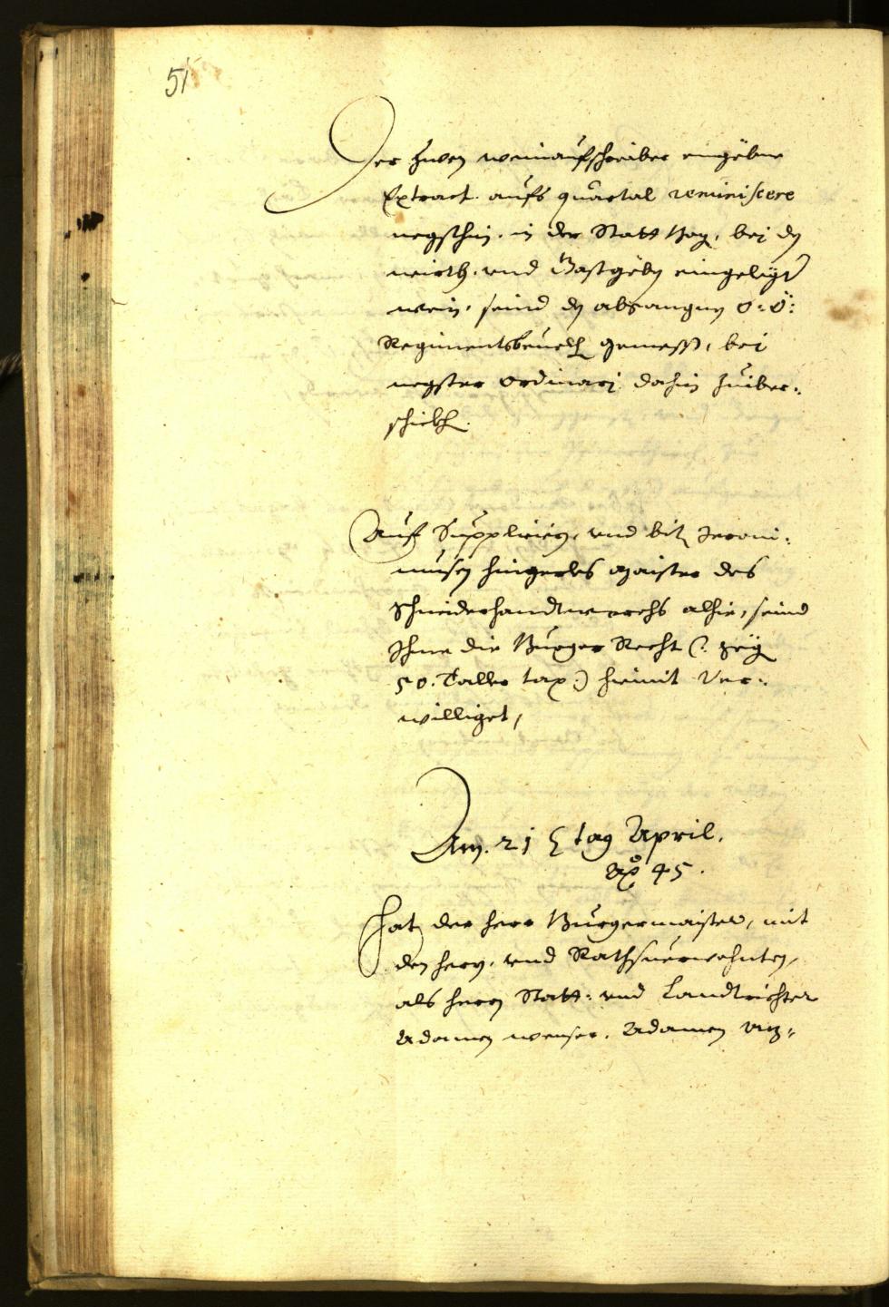 Civic Archives of Bozen-Bolzano - BOhisto Minutes of the council 1645 