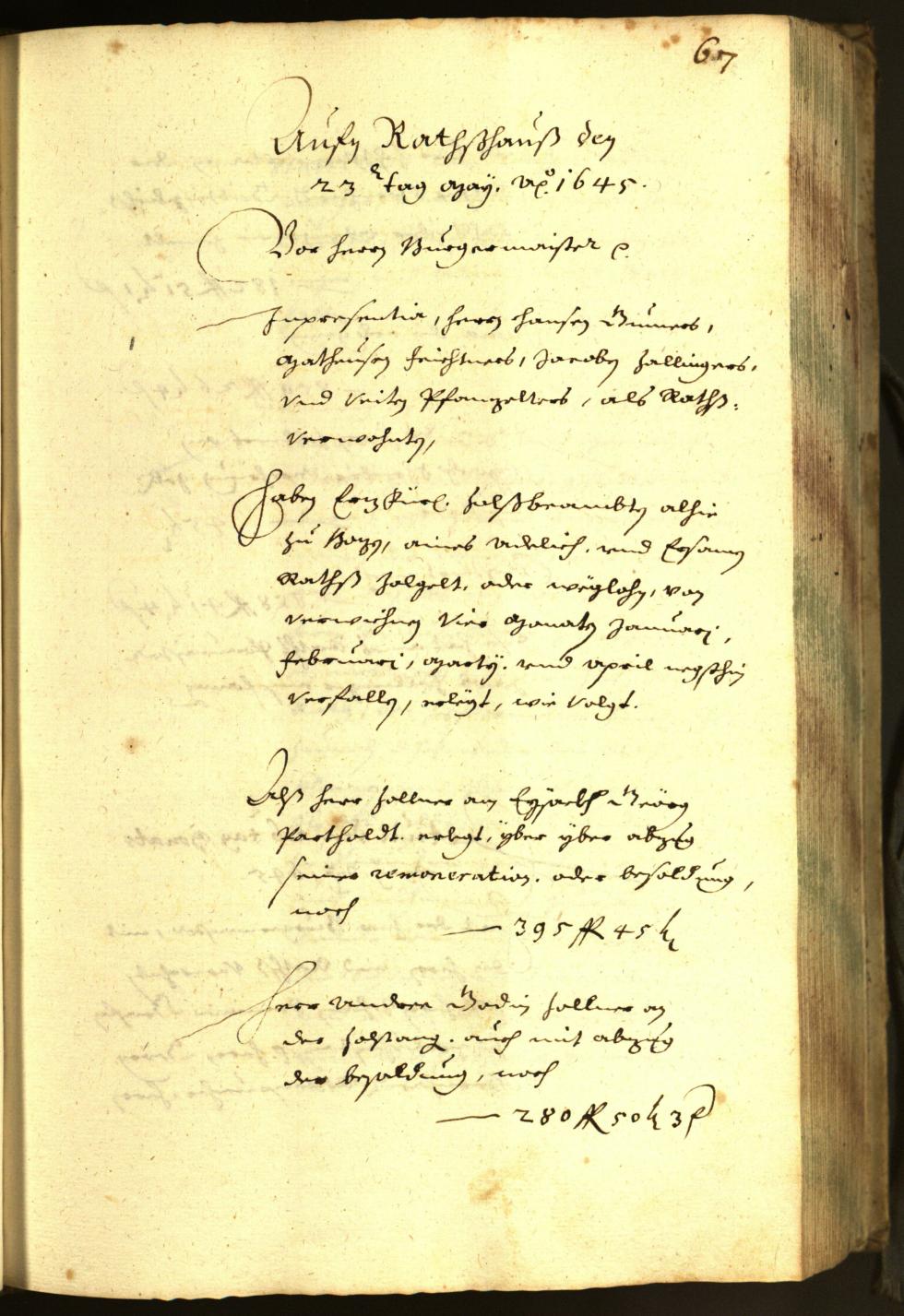 Civic Archives of Bozen-Bolzano - BOhisto Minutes of the council 1645 