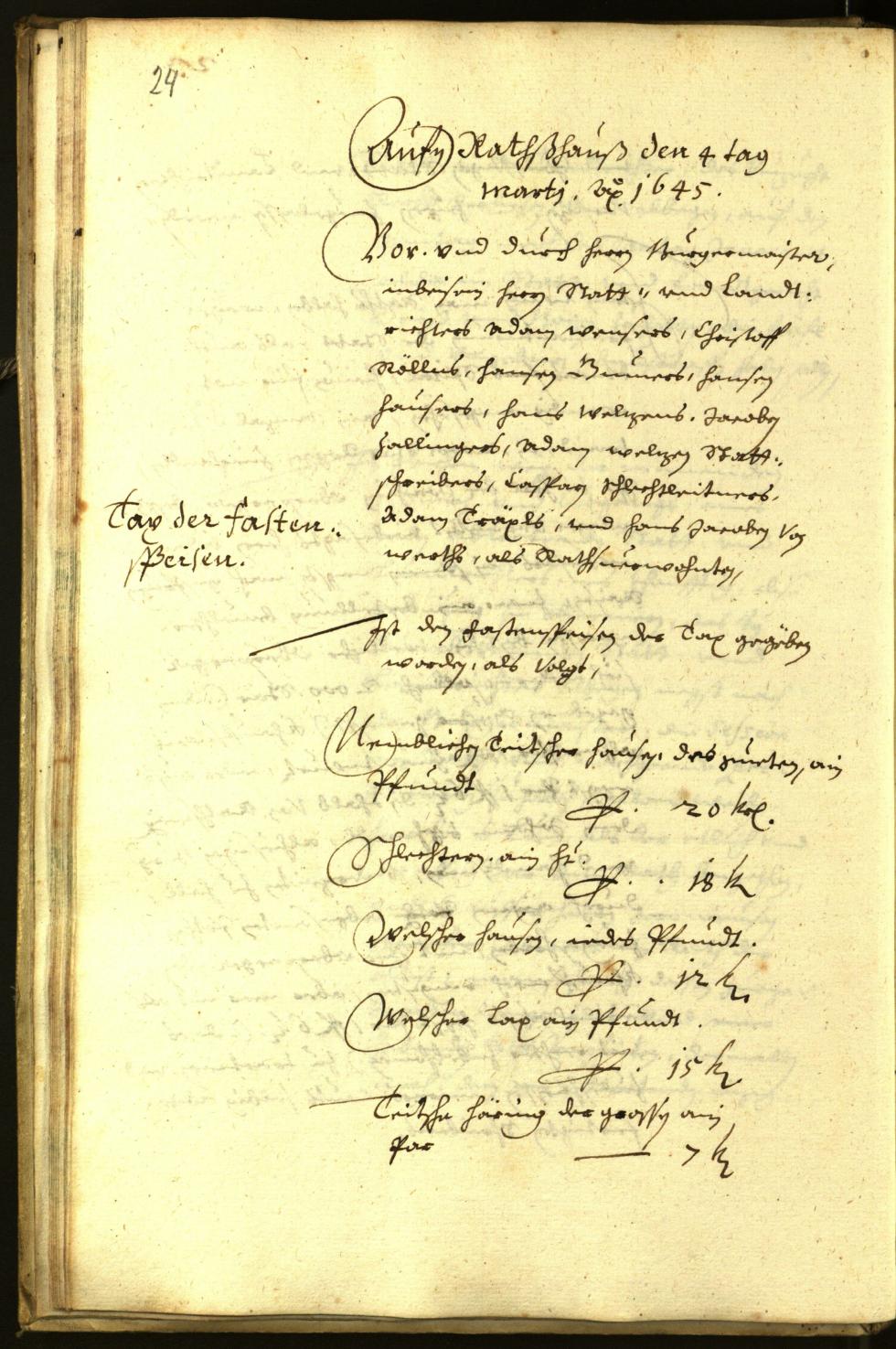 Civic Archives of Bozen-Bolzano - BOhisto Minutes of the council 1645 