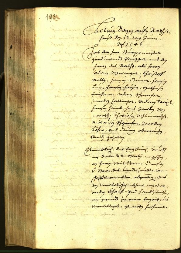 Archivio Storico della Città di Bolzano - BOhisto protocollo consiliare 1646 